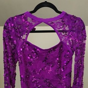Balera purple sequin costume